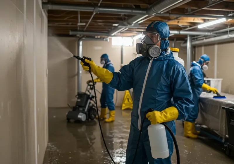Basement Sanitization and Antimicrobial Treatment process in Christiana, TN