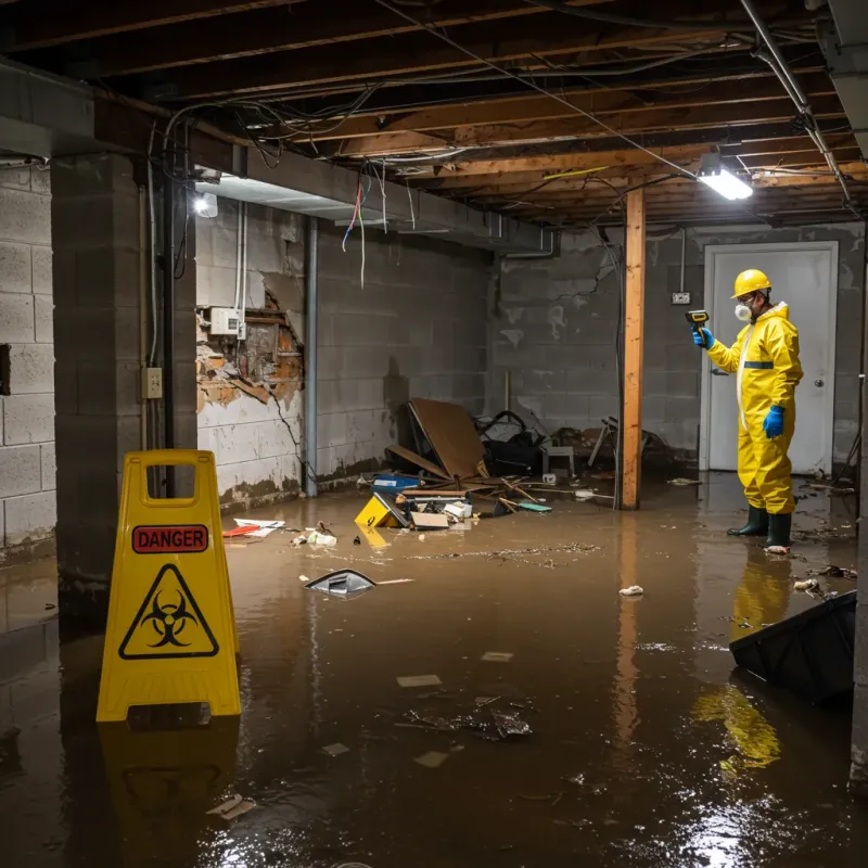 Flooded Basement Electrical Hazard in Christiana, TN Property
